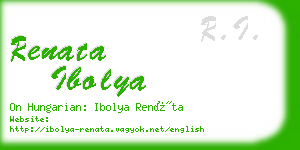 renata ibolya business card